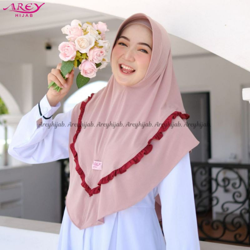 1 (CUCI GUDANG) AREY HANNA•• Hijab instan Jilbab Original Arey hijab••-1