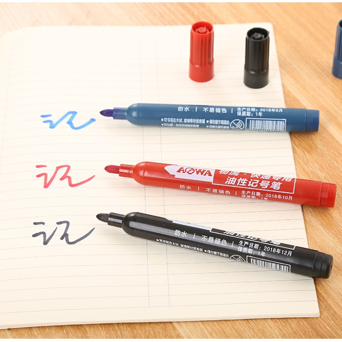 

Murah Spidol Permanent Marker Waterproof Dry Fast Tahan Air Tidak Luntur - Hitam Elegan
