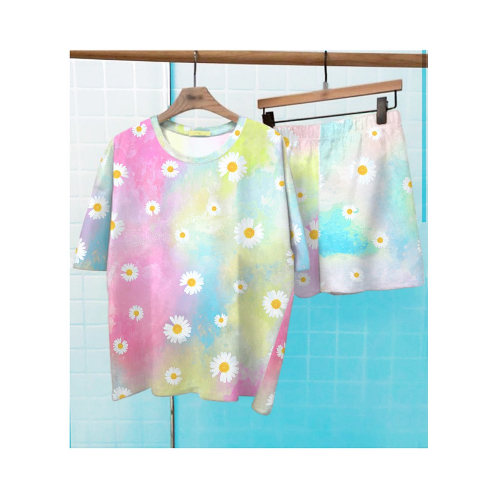 Set Setelan  Wanita Tie Dye Lestari  / Cotton Candy