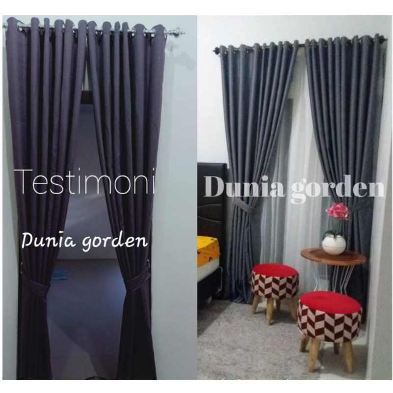 Gorden Polos Blackout Gorden polos warna mengkilap glowsy gorden hotel gorden polos mewah gorden abu