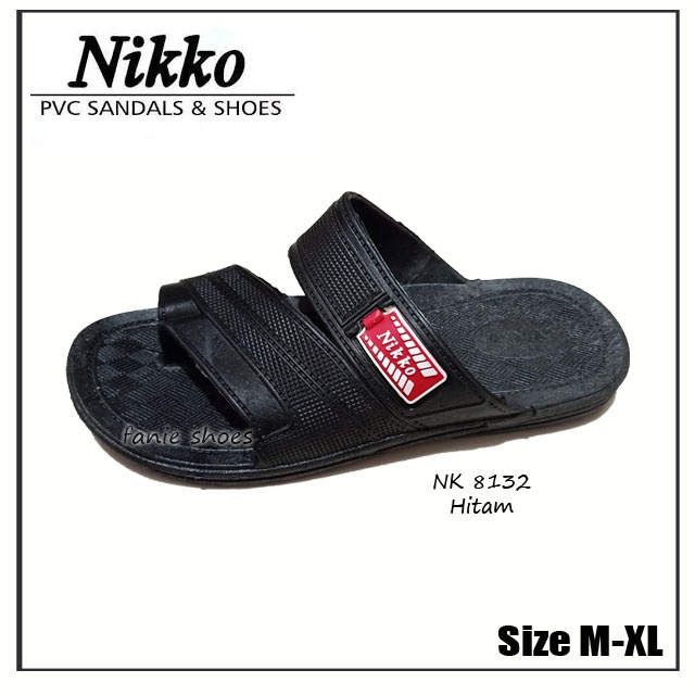 Nikko 8132 38-43 M-XL Sandal Pria Karet Sehari-hari / Sandal Santai / Sandal Bapak