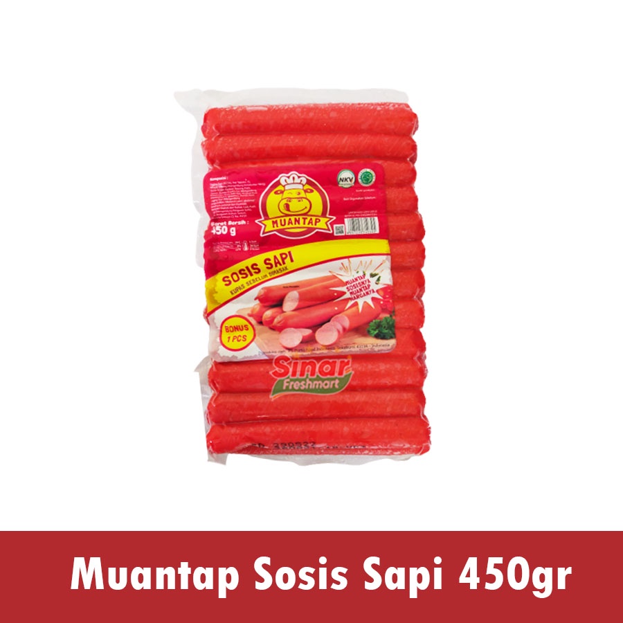 

[SINAR.FRESHMART] MUANTAP SOSIS SAPI RASA ORIGINAL [450gr]