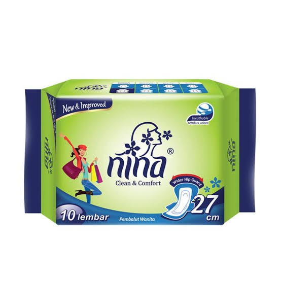 Nina Cleaner &amp; Comfort 27cm 10 Lembar - Pembalut