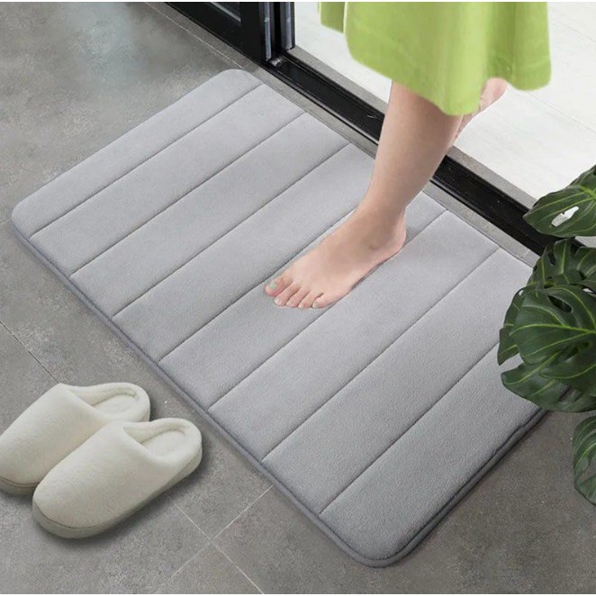 BRGUNIK Keset Kaki Anti Slip 40 x 60cm  / Bahan Memory Foam Menyerap / Kualitas Bagus R386