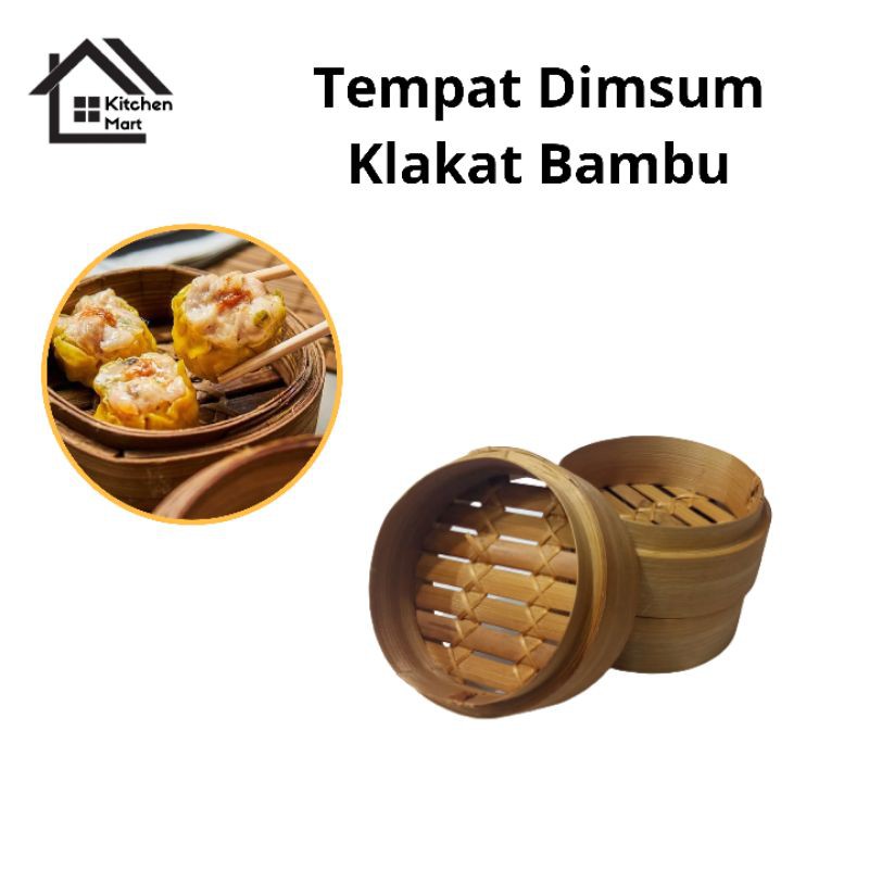 Klakat Dimsum Bambu 13 cm Pengukus Dimsum Bambu