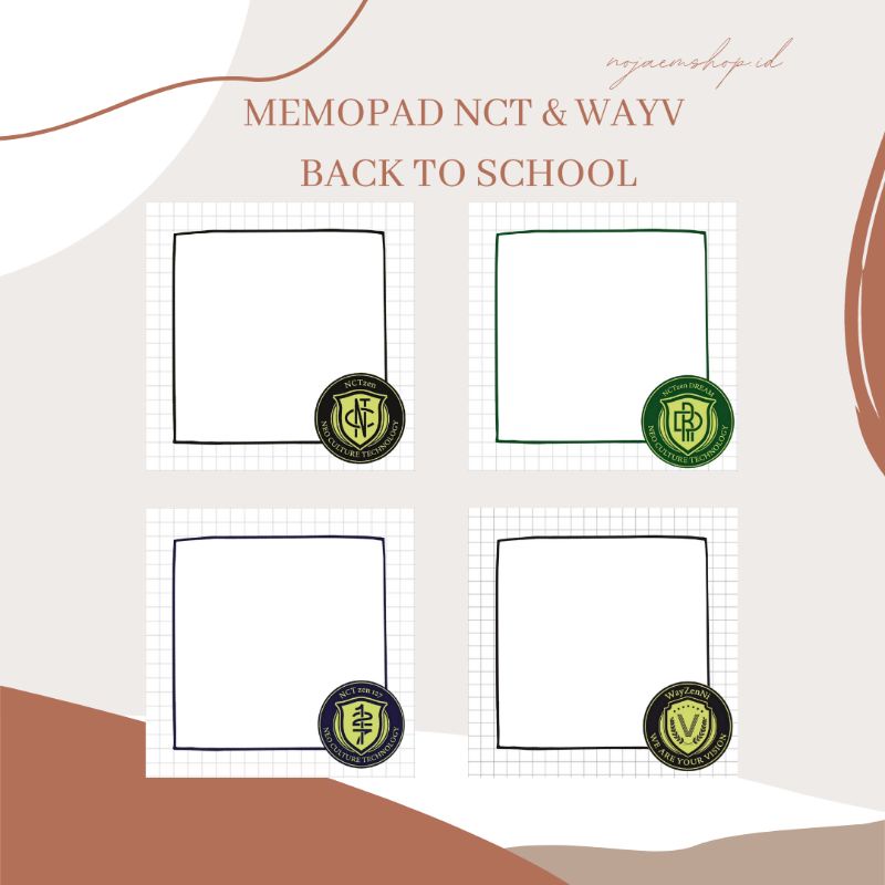 

MEMOPAD NCT & WAYV BACK TO SCHOOL 2021
