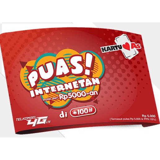 Kartu Perdana AS Puas Jawa Timur Jatim Bali Nusra Jabotabek