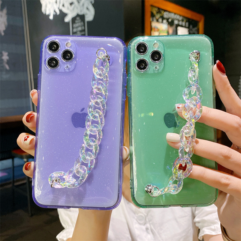 Gelang silikon payet cocok untuk iPhone 12 Pro Max 11 Pro