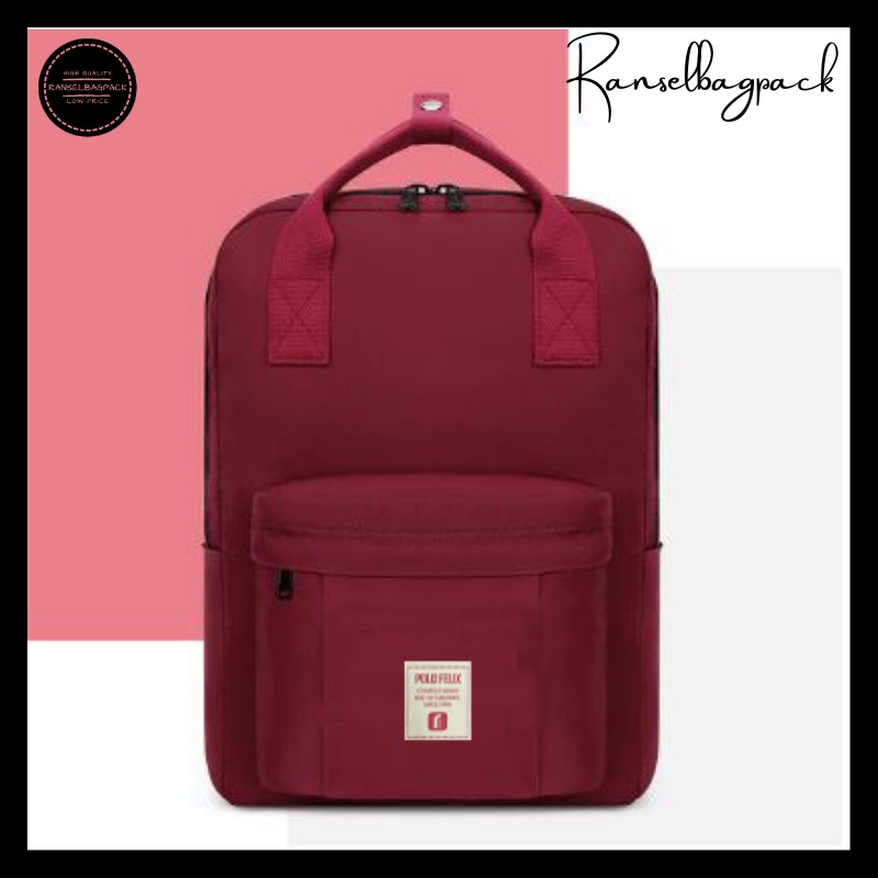 Tas Ransel Wanita - Sekolah Kuliah Kerja Laptop Traveling Backpack Punggung Bahu Multifungsi Kekinian Terbaru Murah Bagus Anti Air Waterproof Model Korea Import Lokal Original Simple Elegan Casual Kapasitas Besar Perempuan Cewek