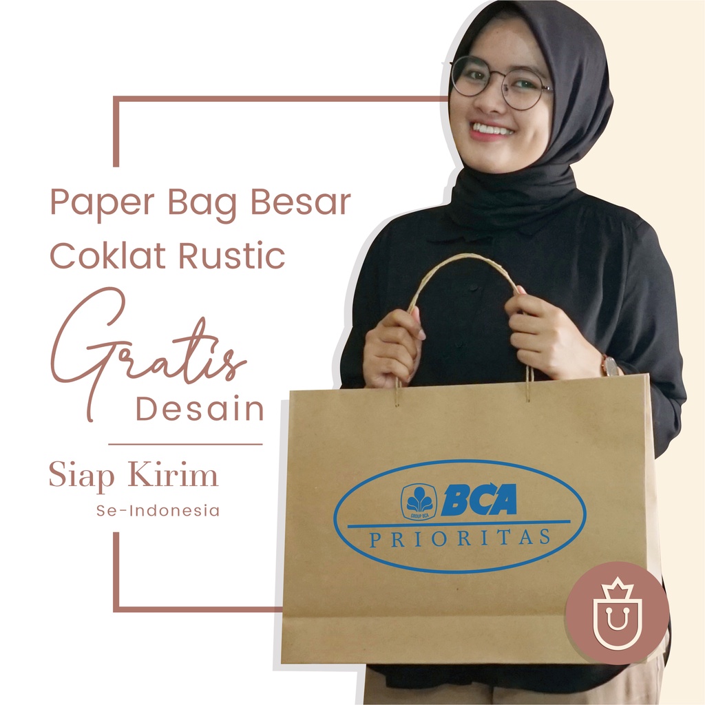 

Paper Bag (tas kertas) Besar Coklat Rustic | Kemasan Produk Fashion, Bucket Bunga, dll.