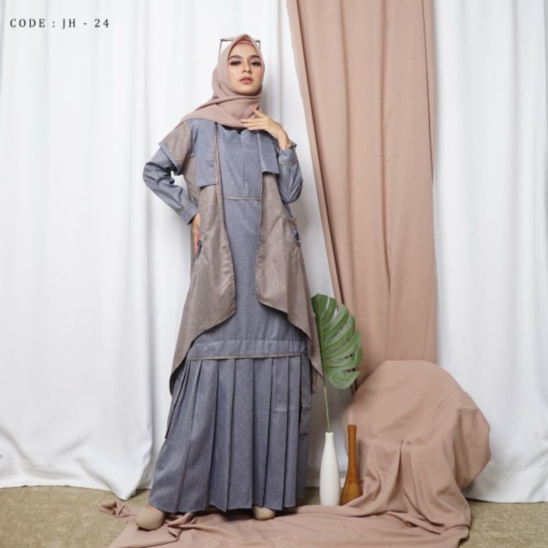 gamis outer set JH24
