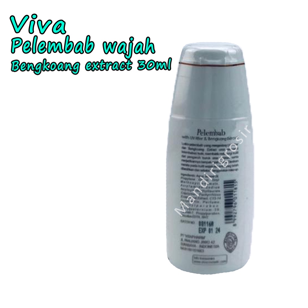 Pelembab * Viva cosmetics * with uv filter * Bengkuang etract * 30ml