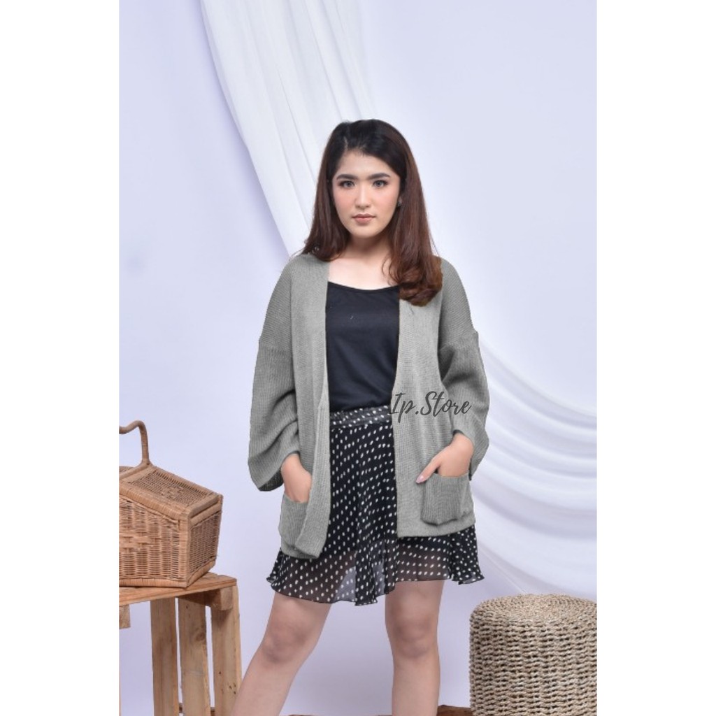 Cardigan Rajut Wanita / Cardigan Rajut Locy 12 Get / Kardigan Rajut Locy / Loocy Cardigan Premium