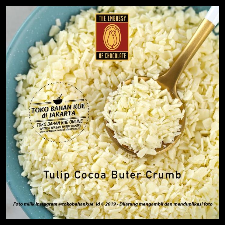 

TERBARUU!! Tulip COCOA BUTTER Crumb 500gr Lemak Cokelat Chocolate Asli Cacao TERBARU