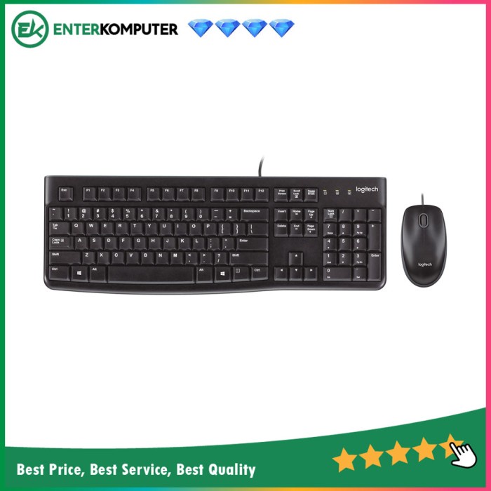 Keyboard Logitech Classic MK120 - K120 Plus B100