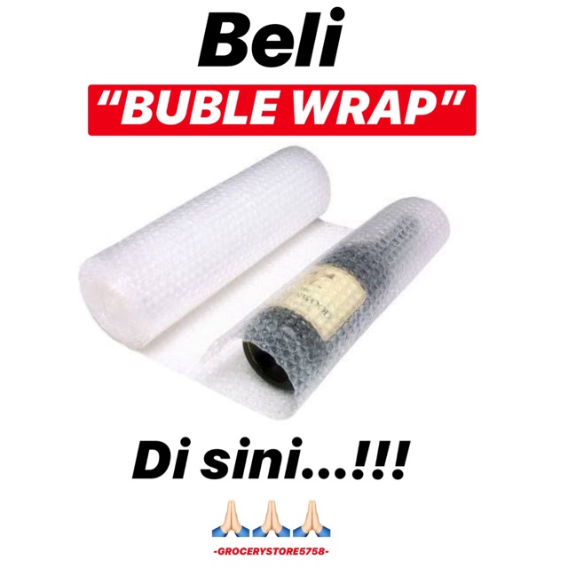 

BUBLE WRAP SEBAGAI TAMBAHAN PACKING..!!!