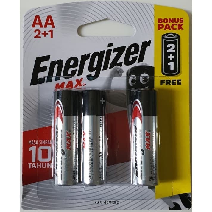 Baterai Energizer Max AA  isi 3 dan AAA isi 3 / Baterai Energizer AA / AAA Batu Batrai jam dinding batre remot batre original energiser isi 3 promo [ COD ]