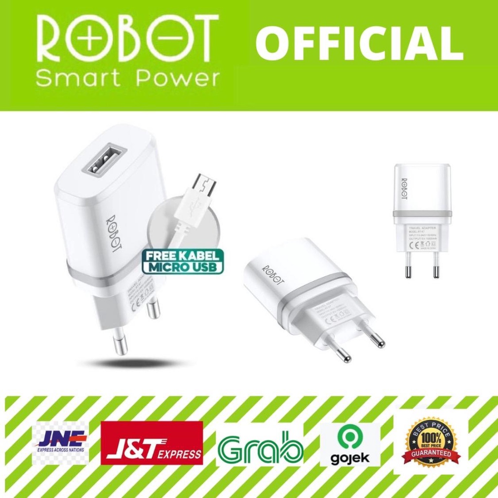 Charger Robot RT-K7 MICRO-USB Garansi Resmi 1 Tahun