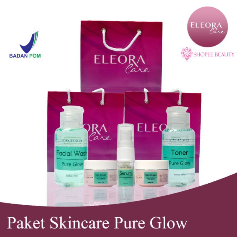 ELEORA Glowing Beauty Skincare Bpom Paket Glowing Acne Prone Glam Glow Flek Jerawat | Skin Care-4