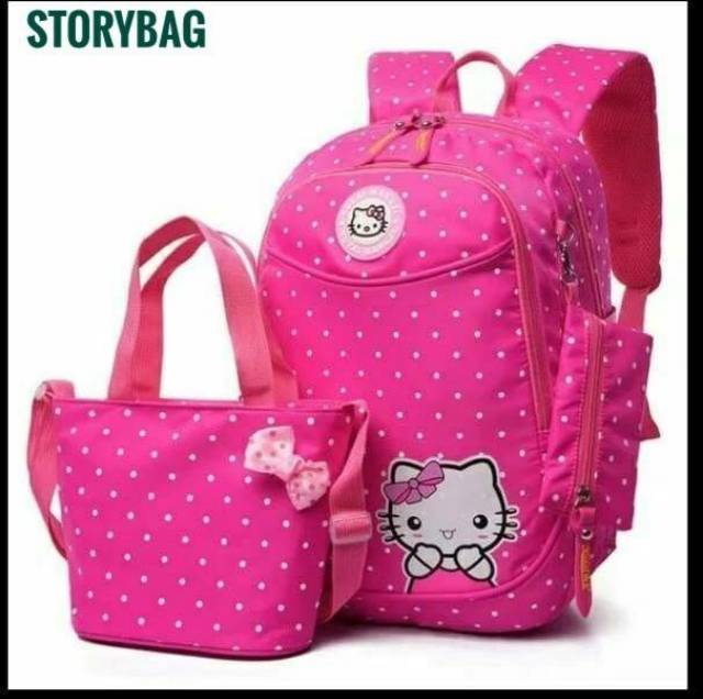 TAS RANSEL ANAK SEKOLAH HELLO KITTY/TAS ANAK CEWE/TAS ANAK PEREMPUAN