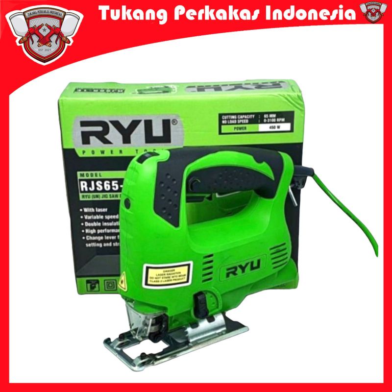 RYU MESIN JIG SAW LASER RJS 65-1E JIG SAW LASER GERGAJI KAYU