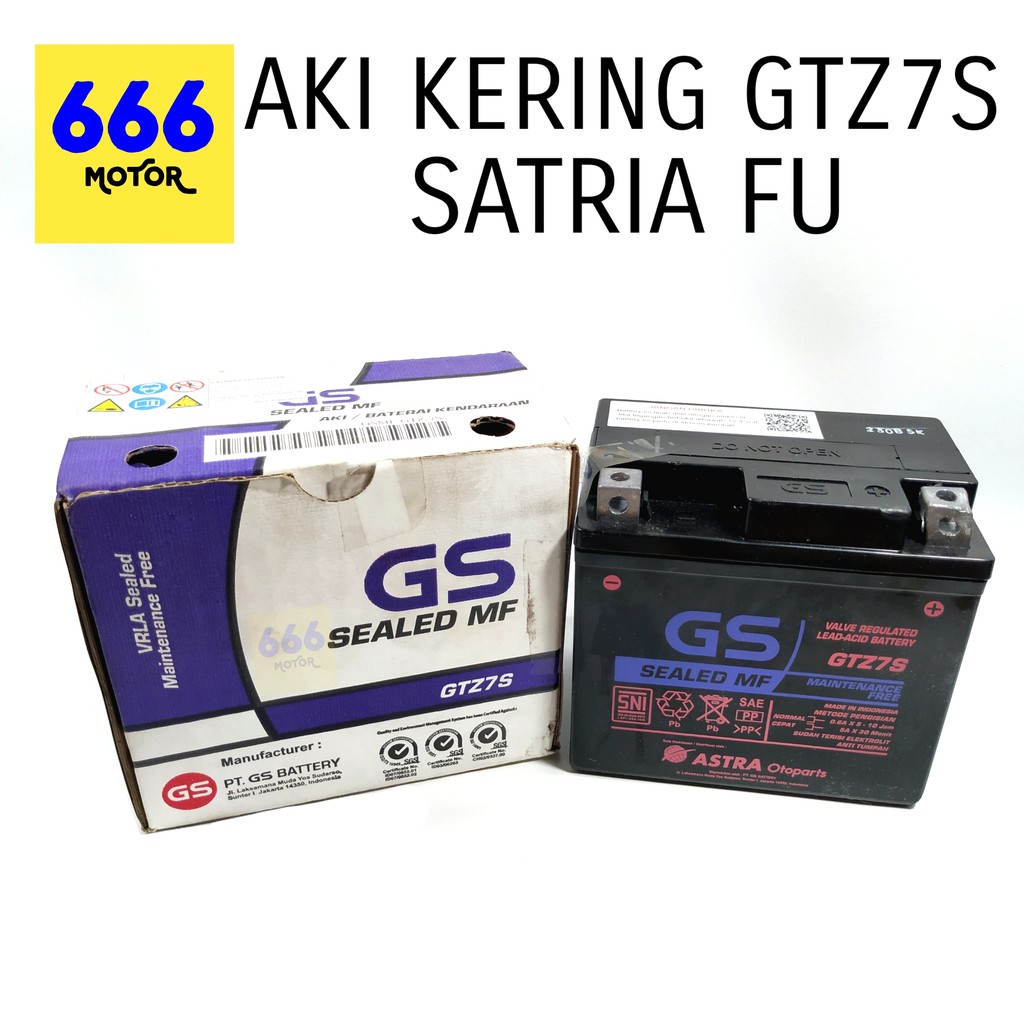 666MOTOR AKI KERING GTZ7S / SATRIA FU GS (ASTRAOTOPARTS)