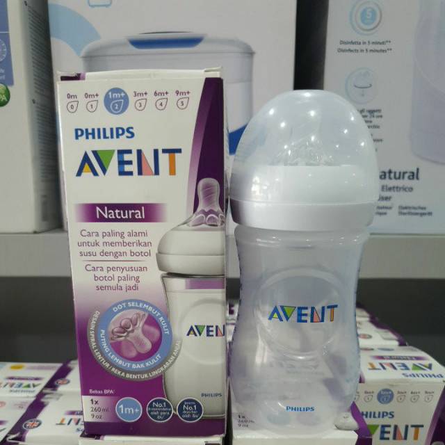 Jual Botol Natural 260ml Single SCF693/13 AVENT | Shopee Indonesia