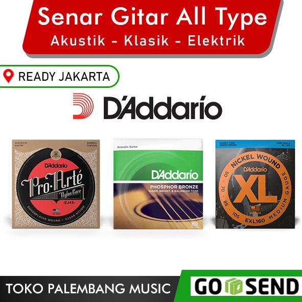 Senar Gitar Daddario Senar Gitar Akustik / Klasik Nilon Nylon / Elektrik