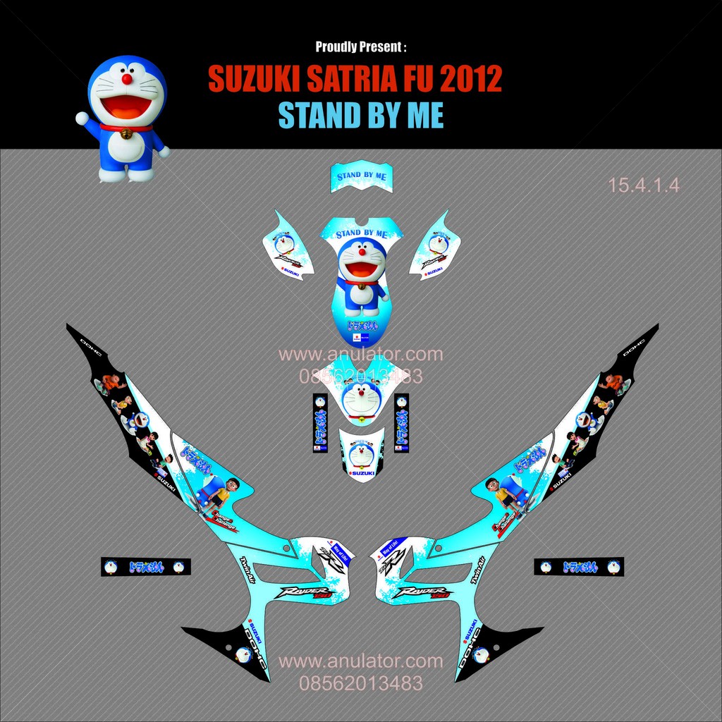 Sticker Striping Motor Stiker Suzuki Satria Fu Stand By Me Spec B