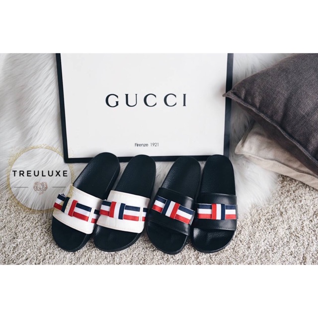 Gucci Classic Bow Rubber Slide Sandal