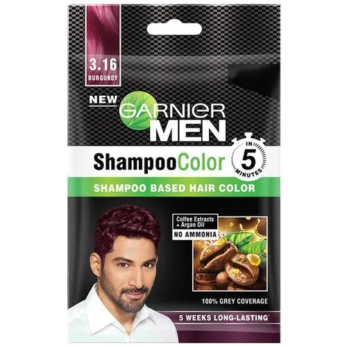 GARNIER MEN Shampoo Color Hair Sachet | Pewarna Rambut Cat Rambut Semir Rambut by AILIN