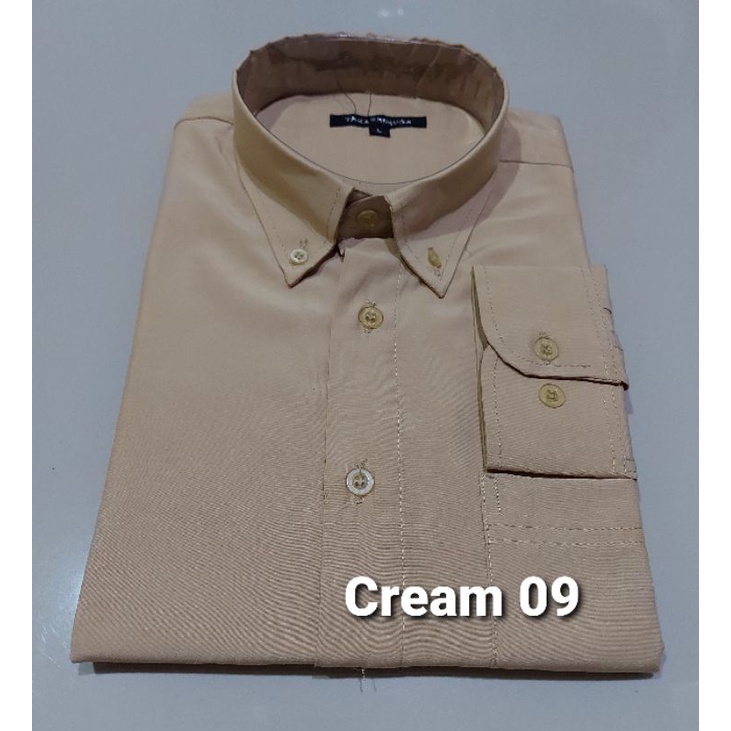 KEMEJA JUMBO POLOS LENGAN PANJANG XXL 2XL XXXL 3XL COKLAT SUSU CREAM UNGGU PEACH KEMEJA POLOS