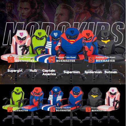 Kursi Gaming Anak Kursi Meja Gaming Kursi Karakter Superhero Meja Gamers Kursi Gamers Furniture Kurs