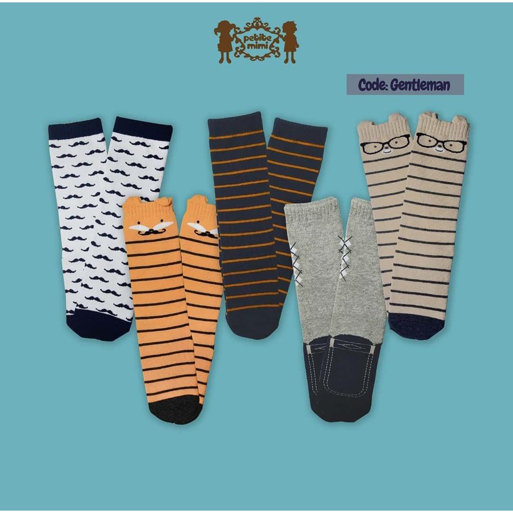 Petite Mimi Kaos Kaki Anti Slip Motif Boy Per 5 Pasang - PM-KKB/5