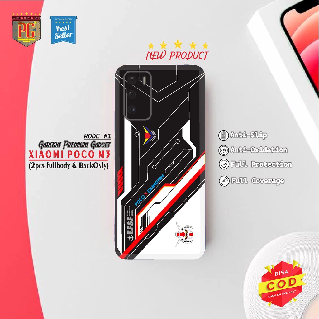 Garskin POCO M3 Skin Premium Motif Gradasi POCO X Gundam(2pcs)