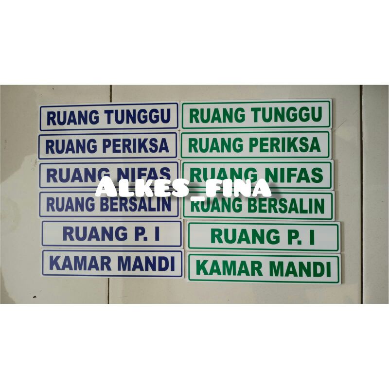 

Label akrilik ruangan praktik