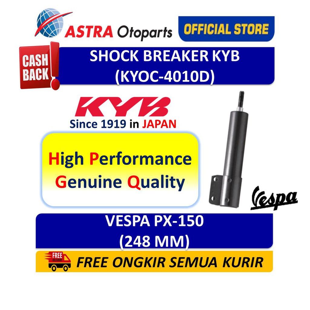 Shock Breaker Depan KYB OC Motor Vespa PX-150 KYOC-4010D