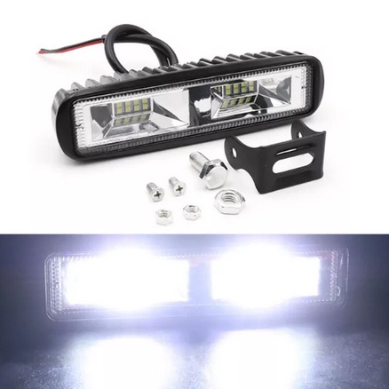 Lampu LED Cree Light Bar Sorot Tembak Slim 8 Mata Motor Mobil 6 Inci Inch Offroad DRL WorkLight 20W 20 Watt