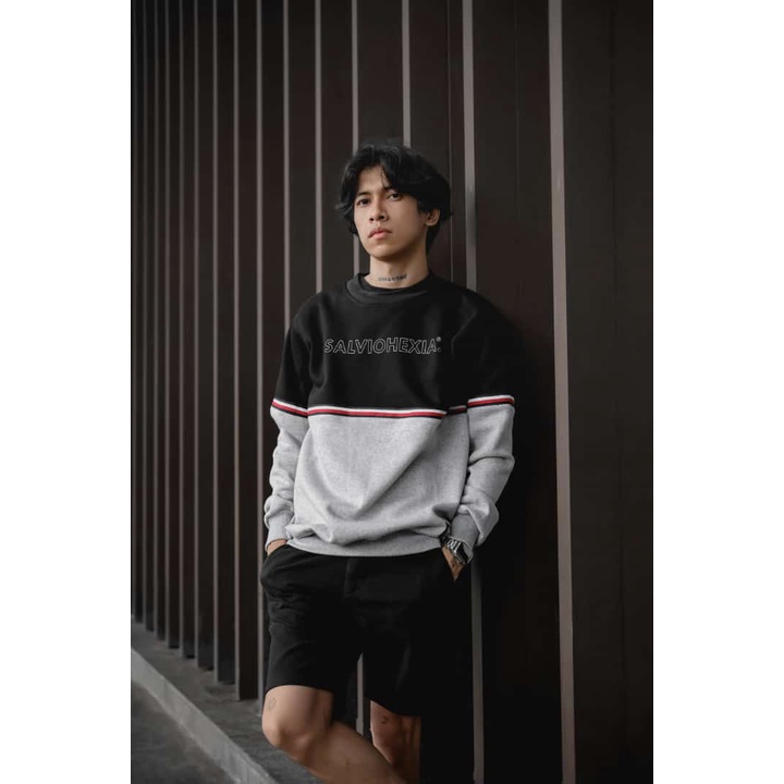 Hoodie Crewneck Pria Salvio Hexia Original