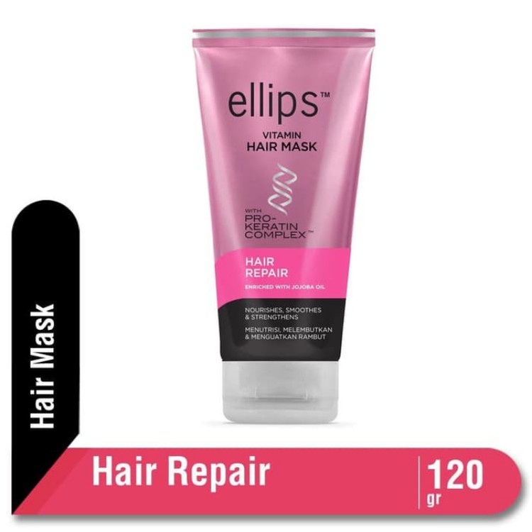 ELLIPS HAIR MASK KERATIN 120GR CREAMBATH REPAIR MASKER RAMBUT