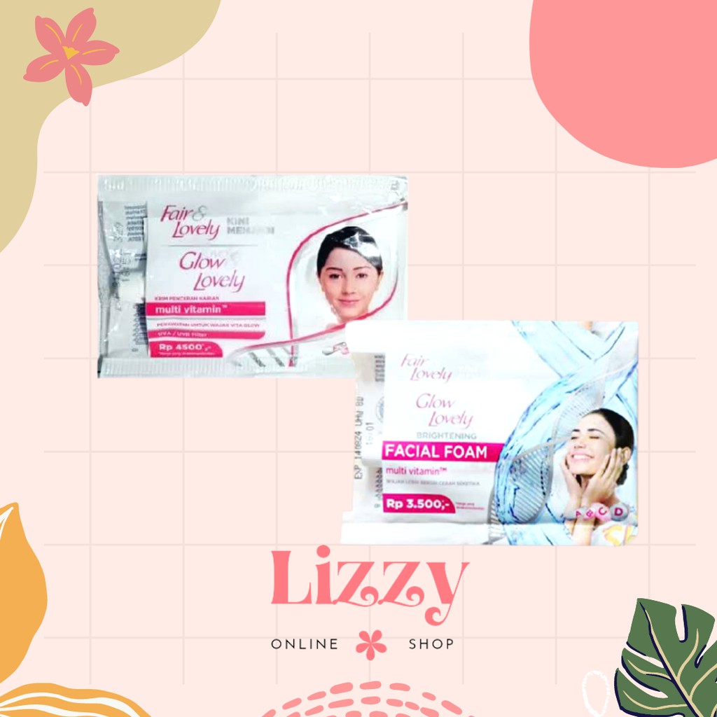 Fair & Lovely Glow LovelyBrightening Facial Foam | Krim Pencerah Sachet