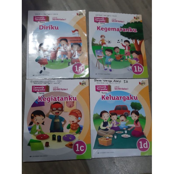buku tematik terpadu erlangga 1a-1d