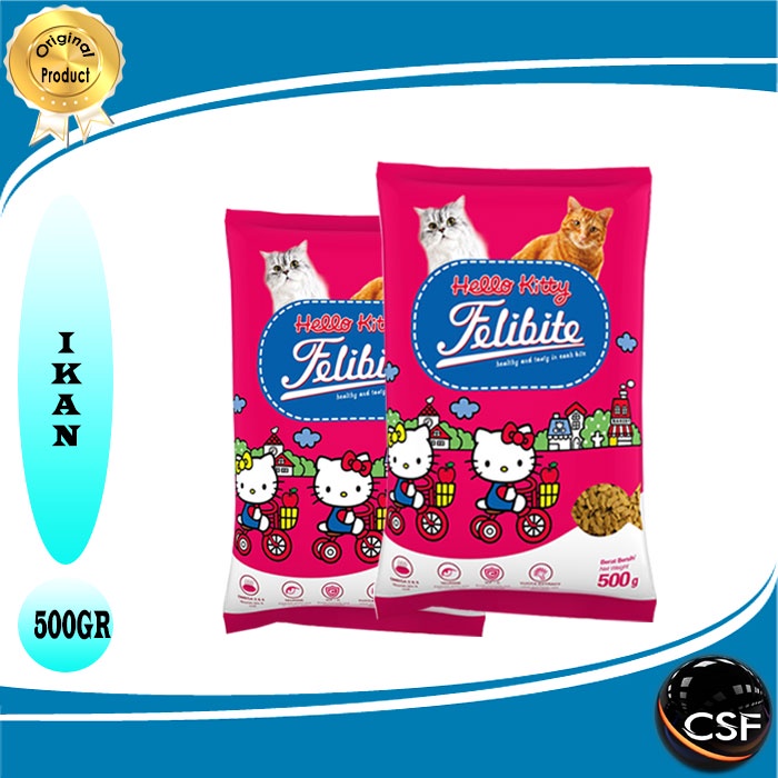 Makanan Kucing Felibite Hello Kitty 500gr Freshpack