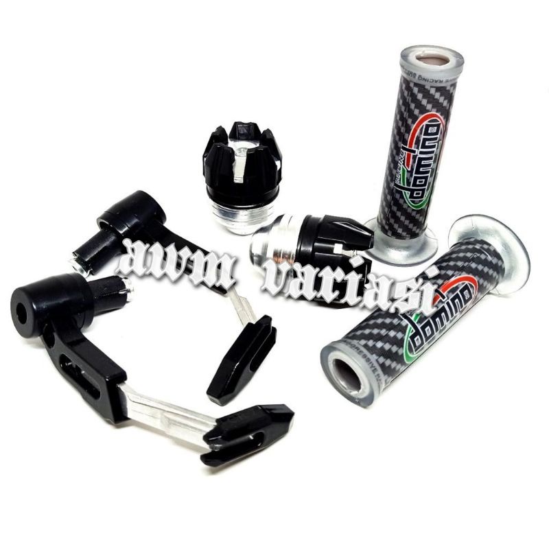 Paket 3in1 Proguard Robot + Handgrip Domino Carbon + Jalu As Naga Universal Untuk Semua Jenis Motor