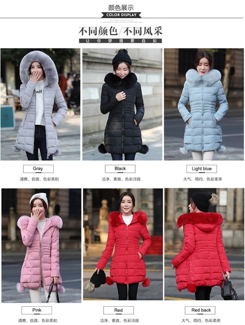 IMPORT MOLLAD Coat Parka Midi Jaket Coat Parka Lapis Bulu Winter Musim Dingin Coat Parka Midi