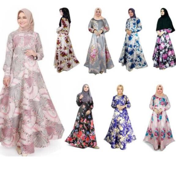 ♥ GKQ Gamis izany maxi sakura Model Baru