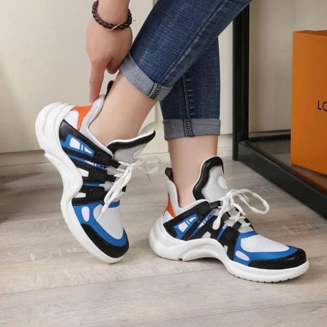 SEPATU LV ARCLIGHT MIRROR SNEAKERS QUALITY