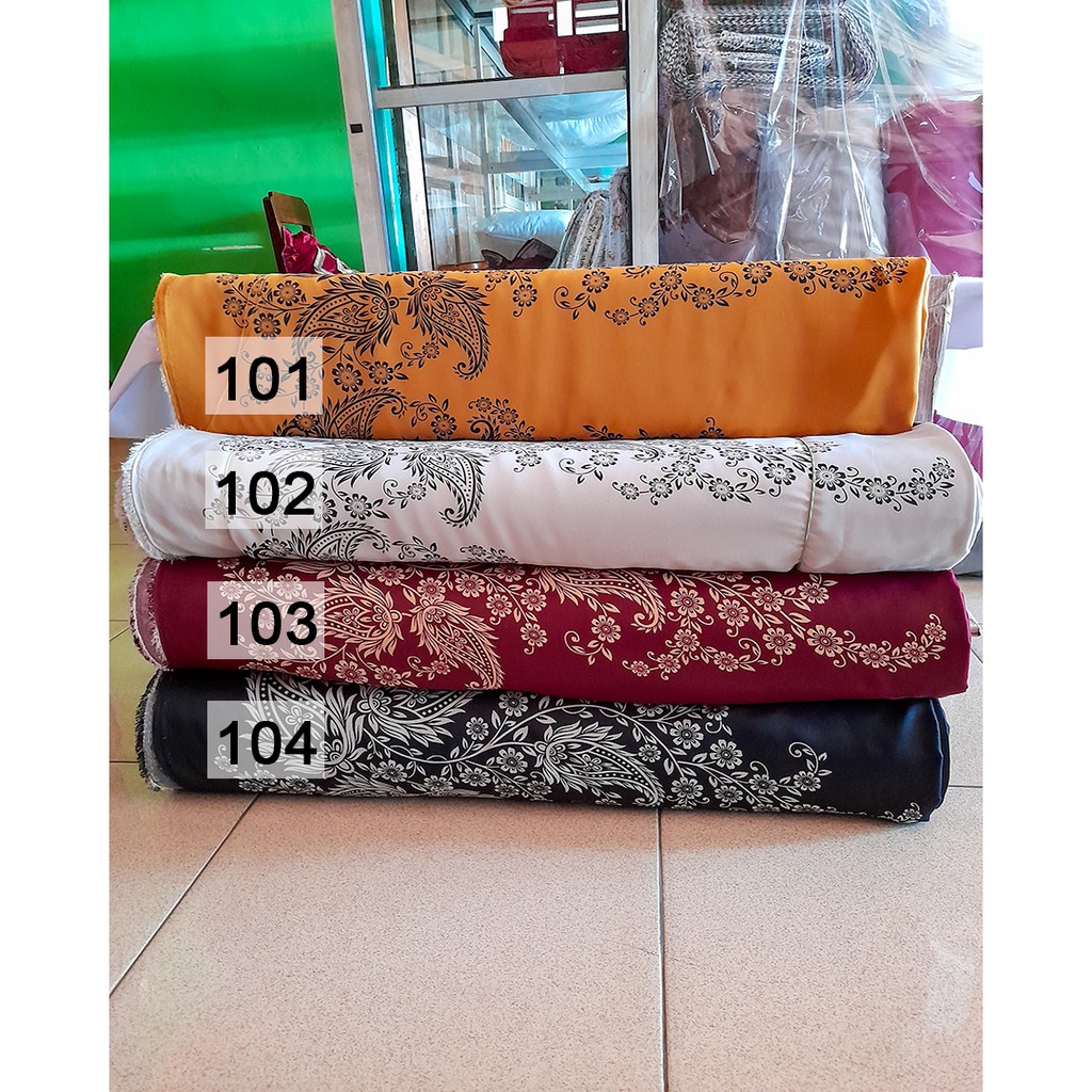 MAXMARA HERMES PRINTING ( MOTIF C) / MAXMARA HERMES MOTIF / KAIN MOTIF BUNGA PER METER