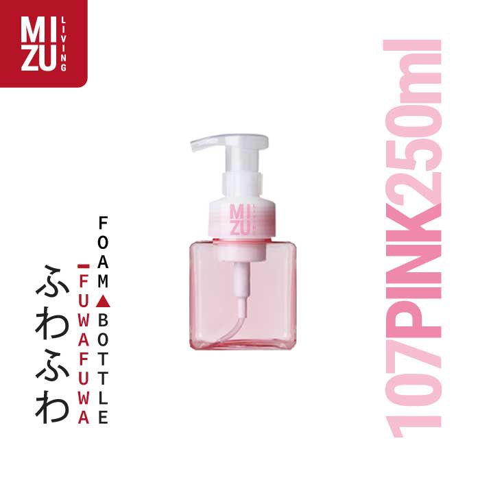 FUWAFUWA PET Refill Pump Bottle Foam Dispenser Refillable Botol Sabun Busa 250ml 450ml 650ml-250ml PINK