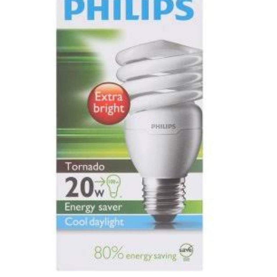 Paling Sesuai.. Lampu Philips Tornado 20 Watt Spiral 20 W Lampu Philip Tornado Spiral 20 Watt